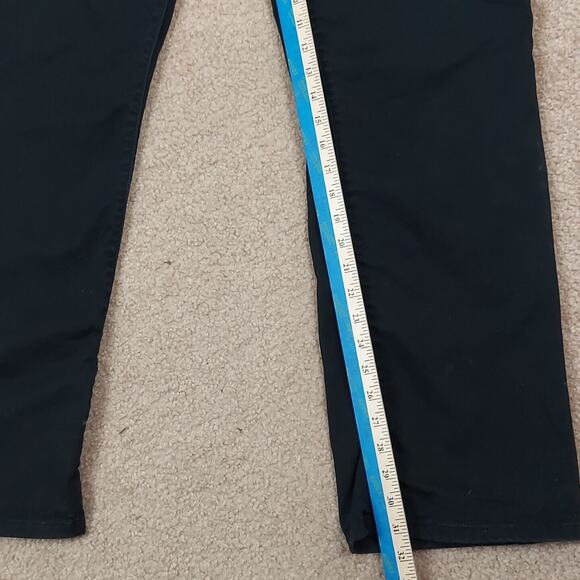 Levis 550 Black Denim Jeans 18M Relaxed Fit Boot Cut Cotton (measures 36x31) - Picture 8 of 10